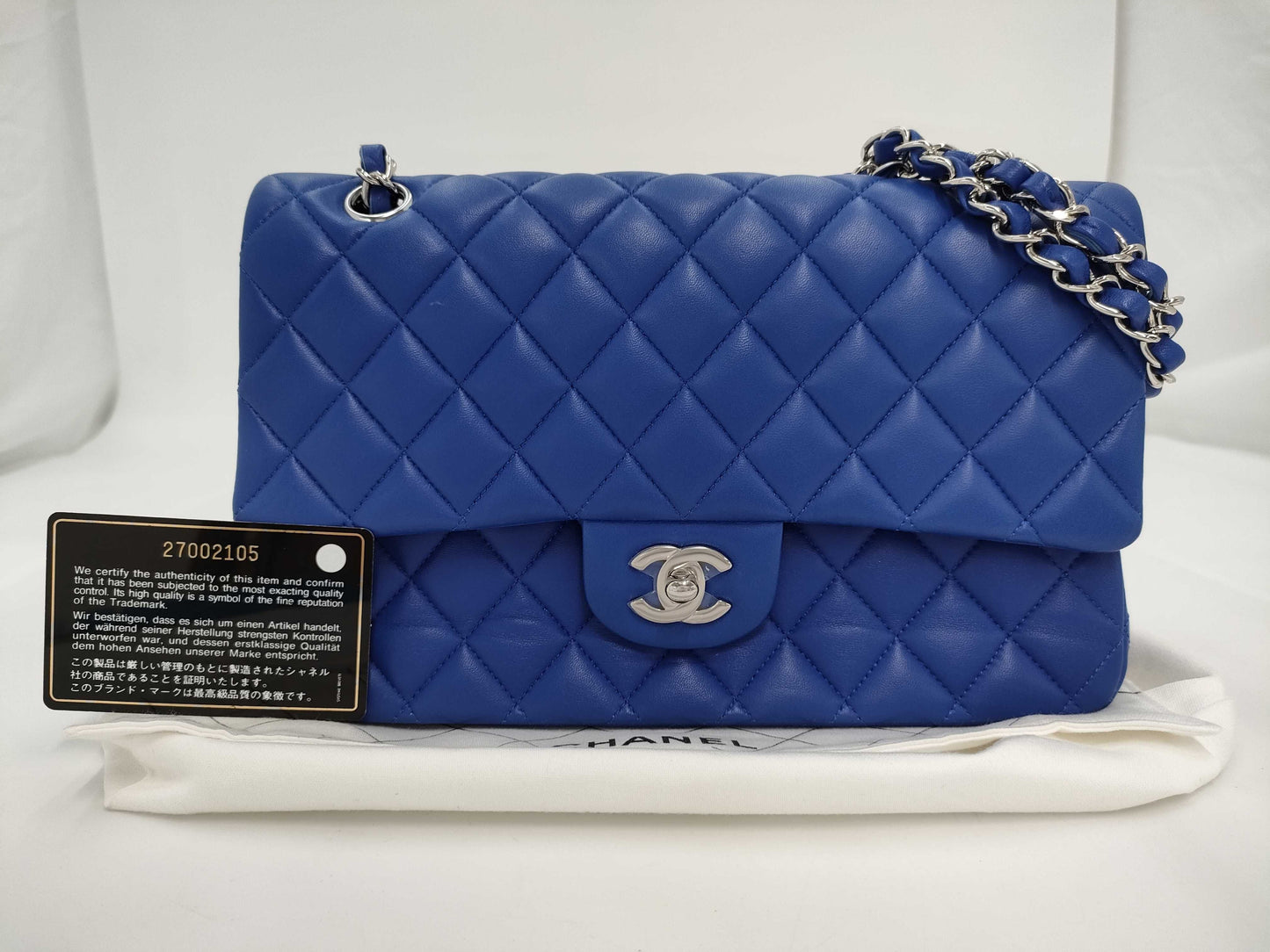 Chanel shoulder bag blue