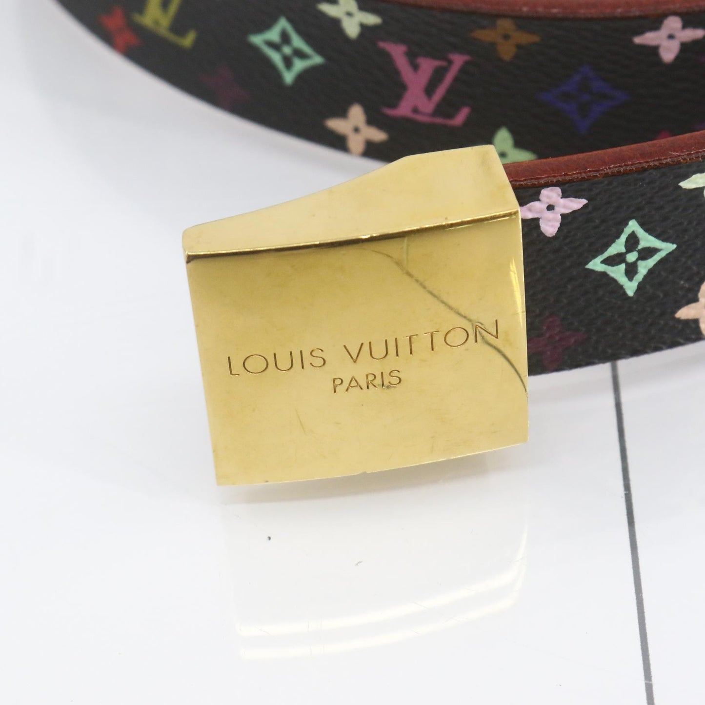 LOUIS VUITTON Saint Tulle Multicolor Belt