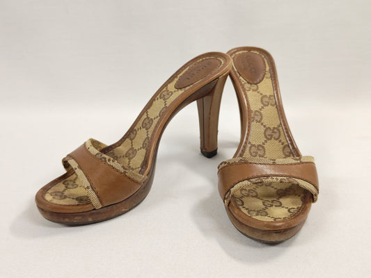 GUCCI Mule Ladies High Heeled Sandals